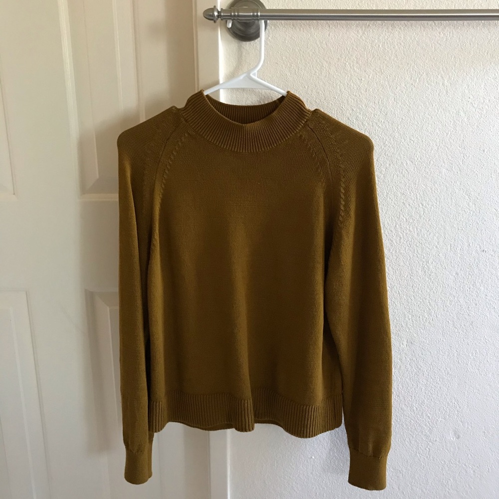 Everlane cotton mockneck sweater